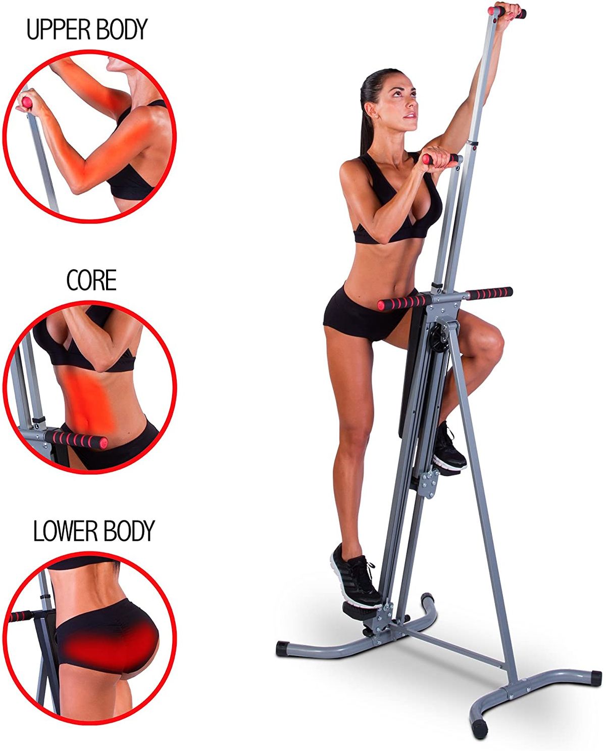 Adjustable Vertical Climber Cardio Machine - آلة تسلق عمودية قابلة للتعديل لتمارين الكارديو